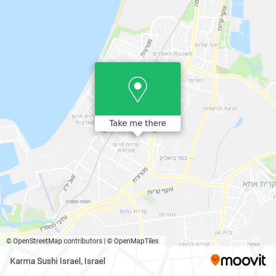 Карта Karma Sushi Israel