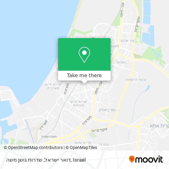 דואר ישראל, שדרות גושן משה map