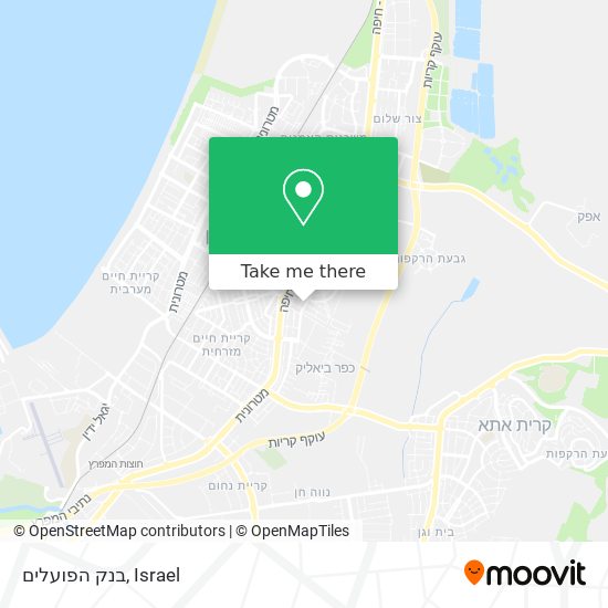 בנק הפועלים map