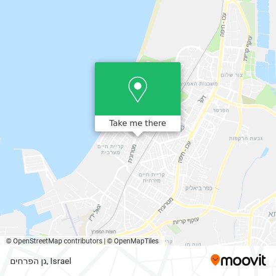 גן הפרחים map