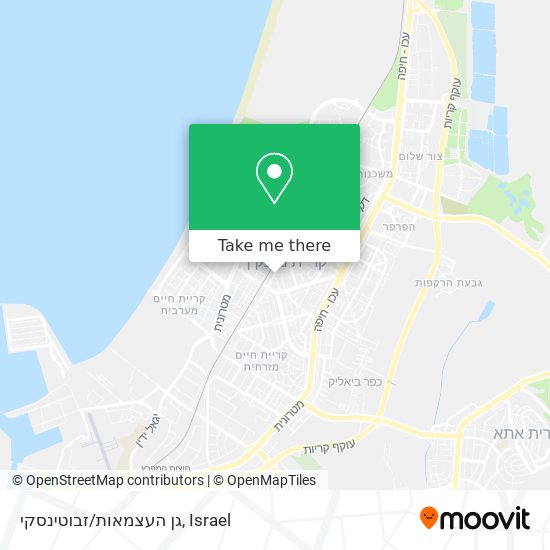 גן העצמאות/זבוטינסקי map