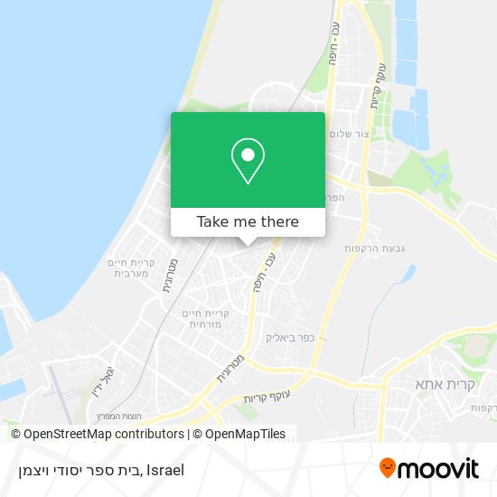 בית ספר יסודי ויצמן map