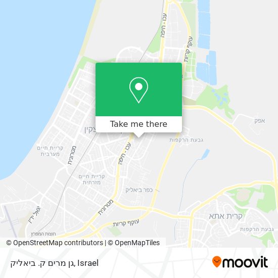 גן מרים ק. ביאליק map