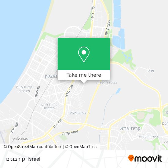 גן הבונים map