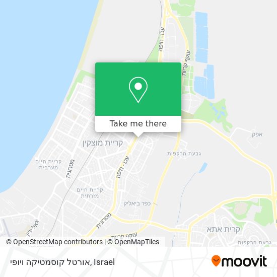 אורטל קוסמטיקה ויופי map
