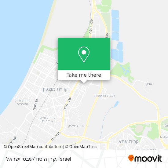 קרן היסוד/שבטי ישראל map