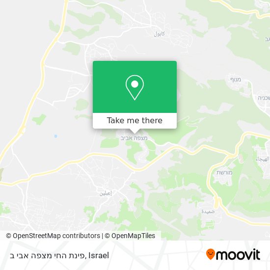 Карта פינת החי מצפה אבי ב