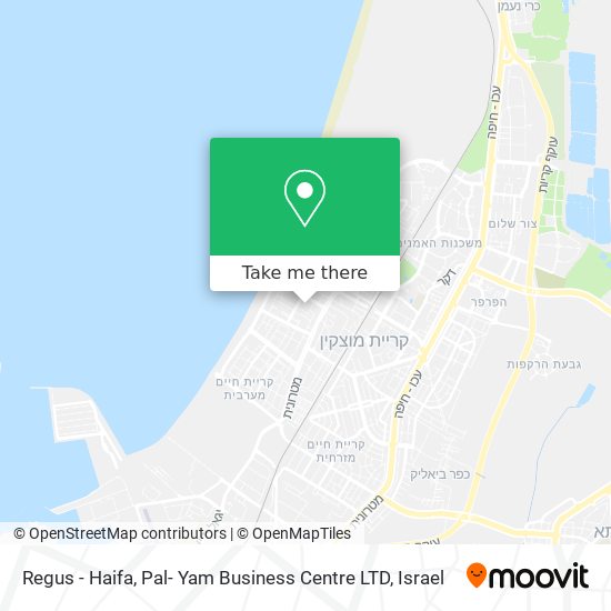 Карта Regus - Haifa, Pal- Yam Business Centre LTD