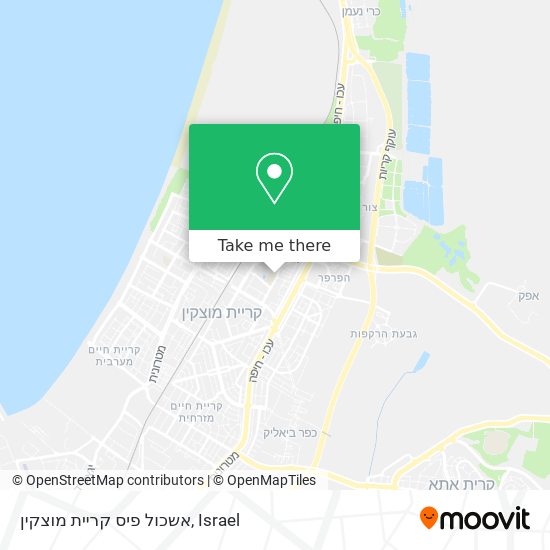 אשכול פיס קריית מוצקין map