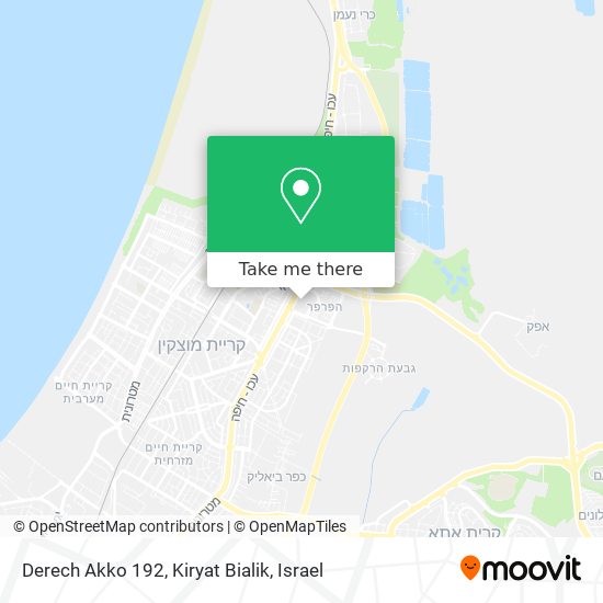 Derech Akko 192, Kiryat Bialik map