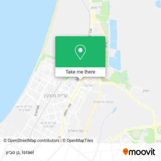 Карта גן סביון