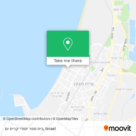 בית ספר יסודי קרית ים map