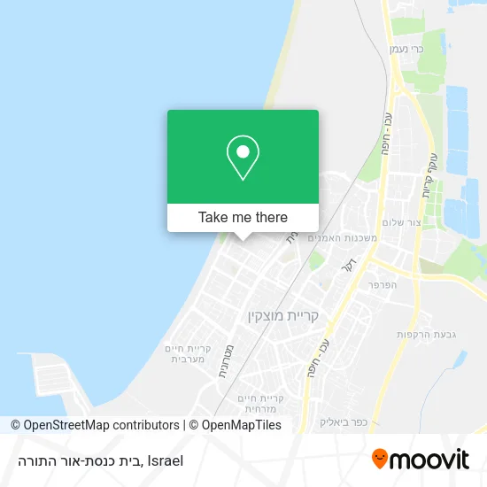 Карта בית כנסת-אור התורה