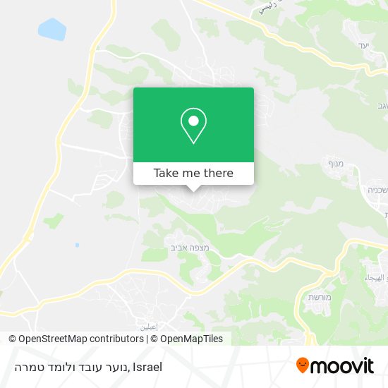 נוער עובד ולומד טמרה map