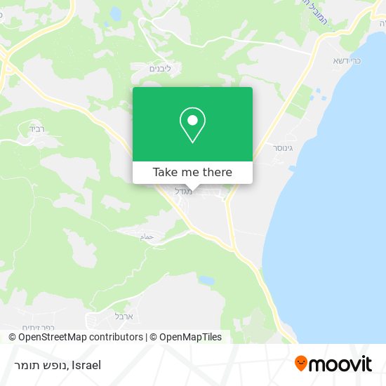 נופש תומר map