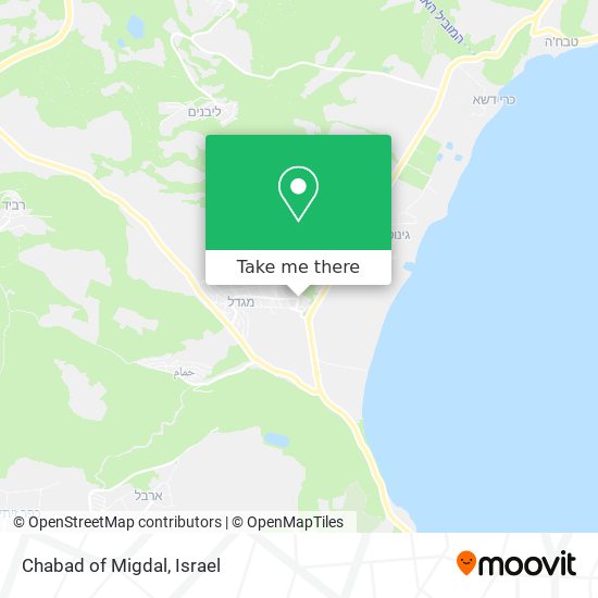 Chabad of Migdal map