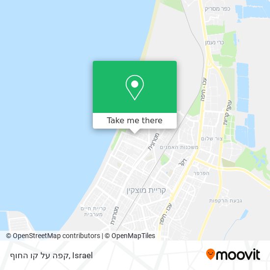 קפה על קו החוף map