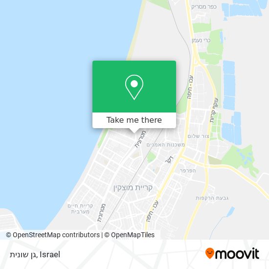 גן שונית map