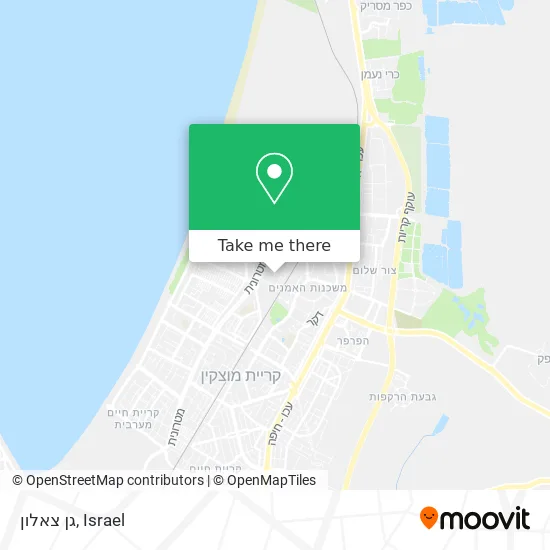 Карта גן צאלון