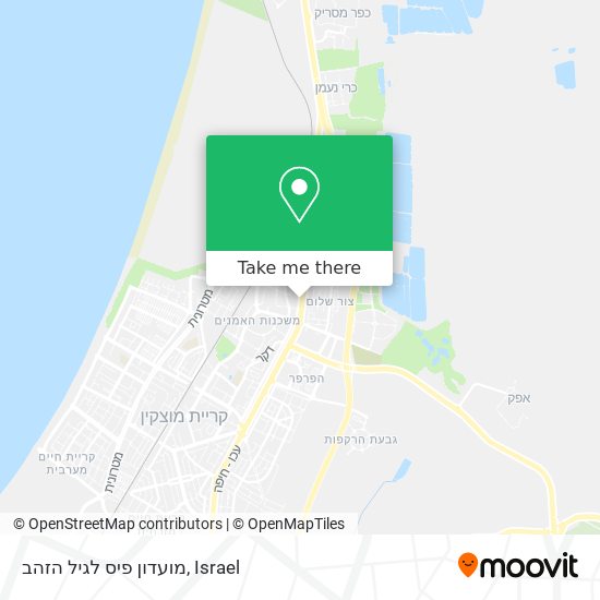 מועדון פיס לגיל הזהב map