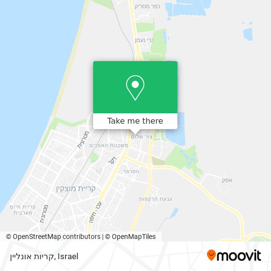 קריות אונליין map