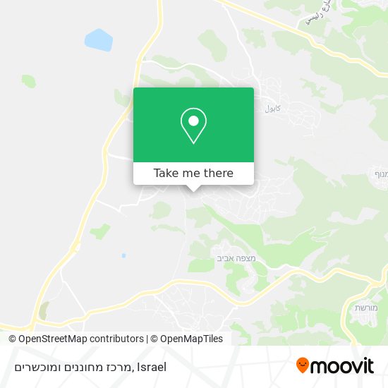 מרכז מחוננים ומוכשרים map
