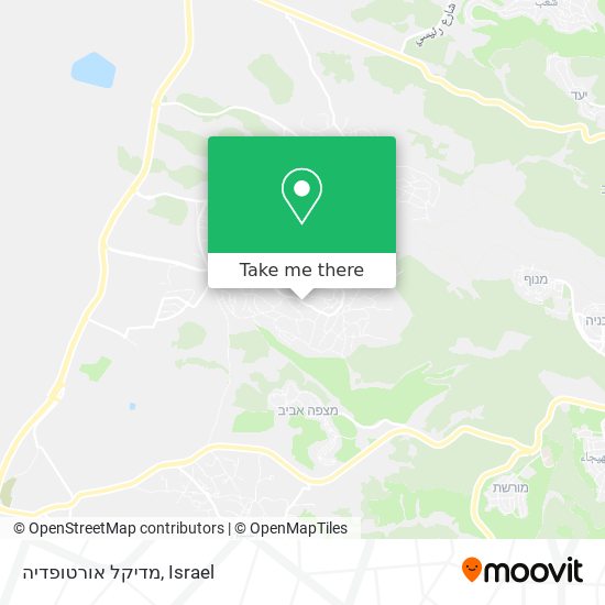 מדיקל אורטופדיה map