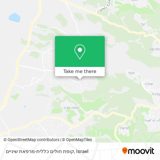 קופת חולים כללית-מרפאת שיניים map