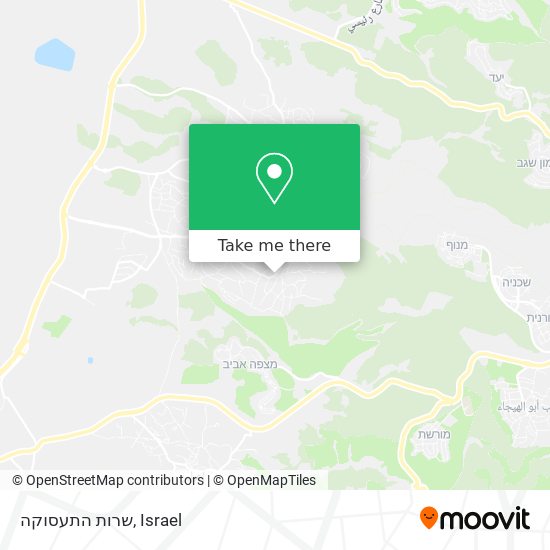 שרות התעסוקה map