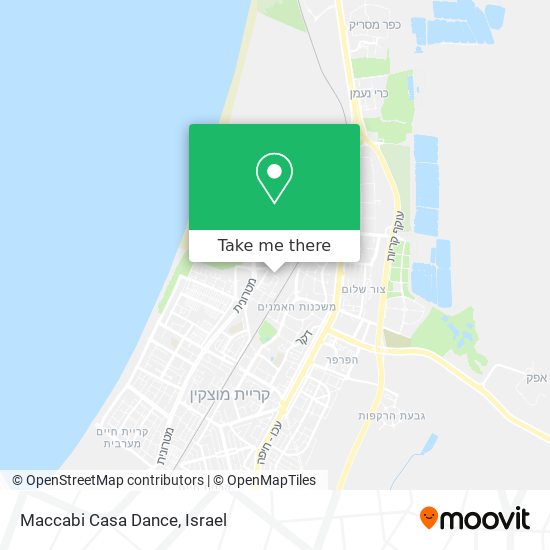 Maccabi Casa Dance map