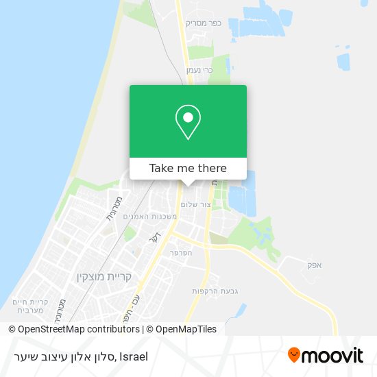 סלון אלון עיצוב שיער map