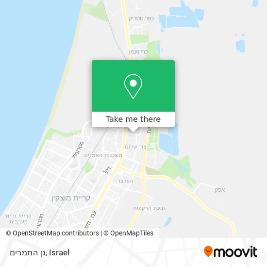 Карта גן התמרים