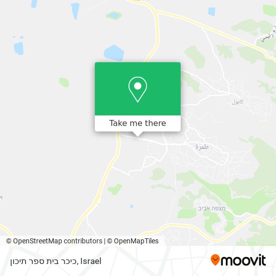 Карта כיכר בית ספר תיכון