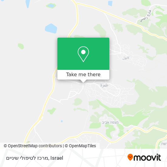 מרכז לטיפולי שיניים map