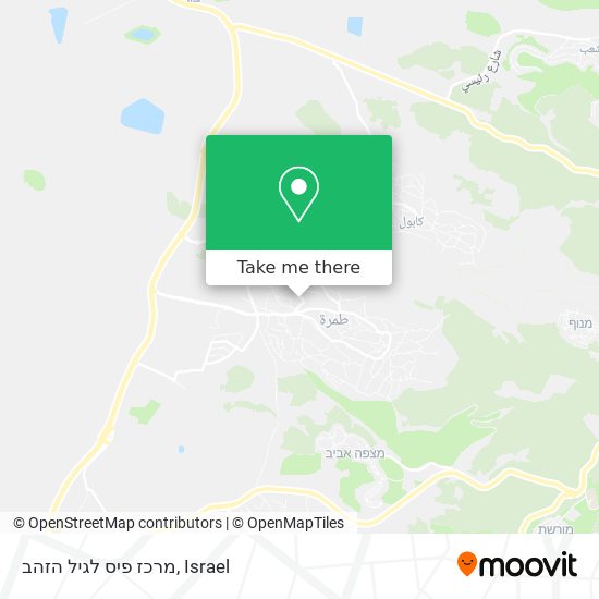 Карта מרכז פיס לגיל הזהב