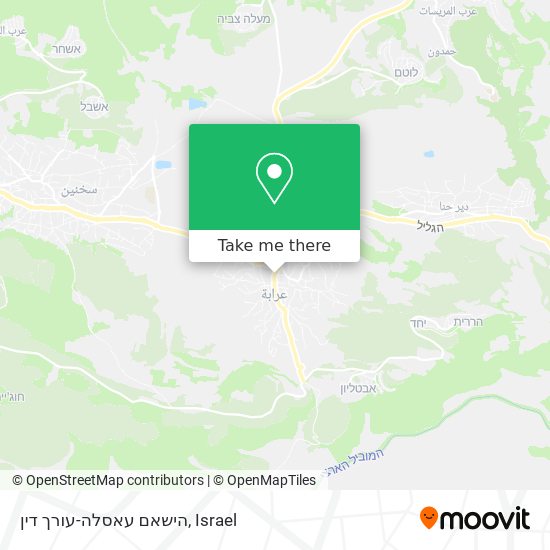 הישאם עאסלה-עורך דין map