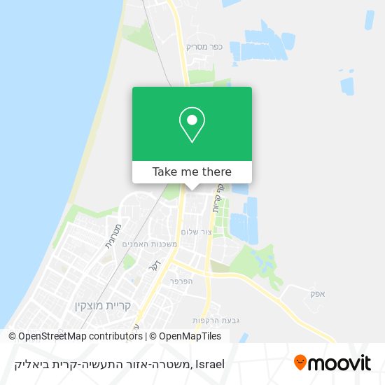 משטרה-אזור התעשיה-קרית ביאליק map