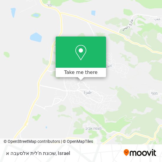 Карта שכונת ח'לית אלסעבה א