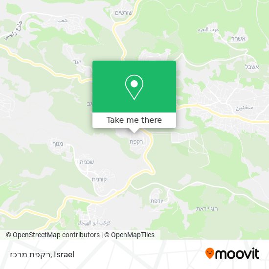 רקפת מרכז map