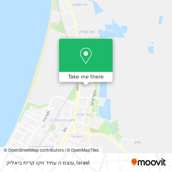עוצמ ה עתיד זוקו קרית ביאליק map