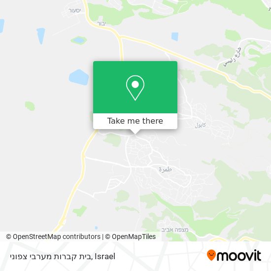 בית קברות מערבי צפוני map