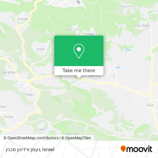 נעמן ורדינון סכנין map