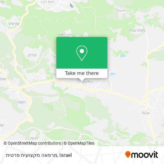 מרפאה מקצועית פרטית map