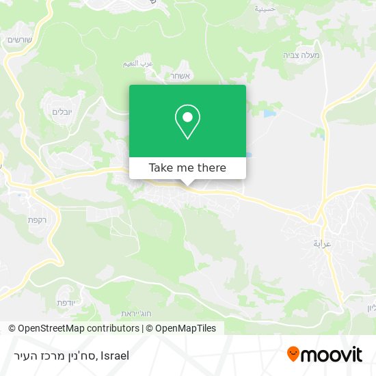 סח'נין מרכז העיר map