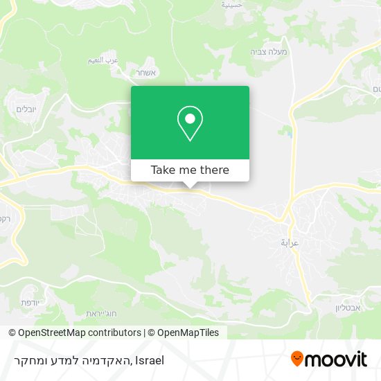 האקדמיה למדע ומחקר map