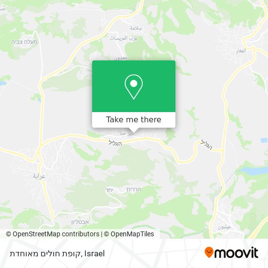 קופת חולים מאוחדת map