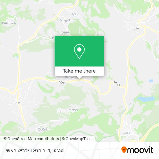 דייר חנא ו'/כביש ראשי map