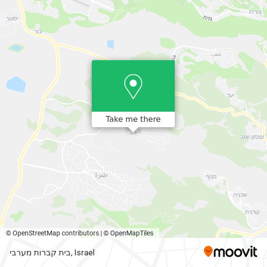 בית קברות מערבי map