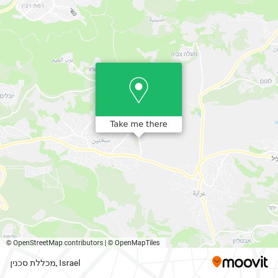 מכללת סכנין map