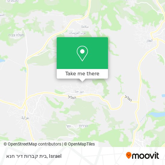 בית קברות דיר חנא map